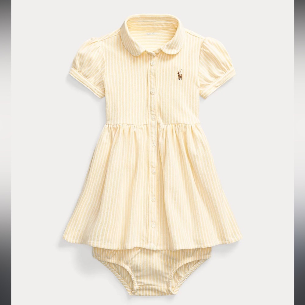 Ralph Lauren Striped Oxford Dress & Bloomer